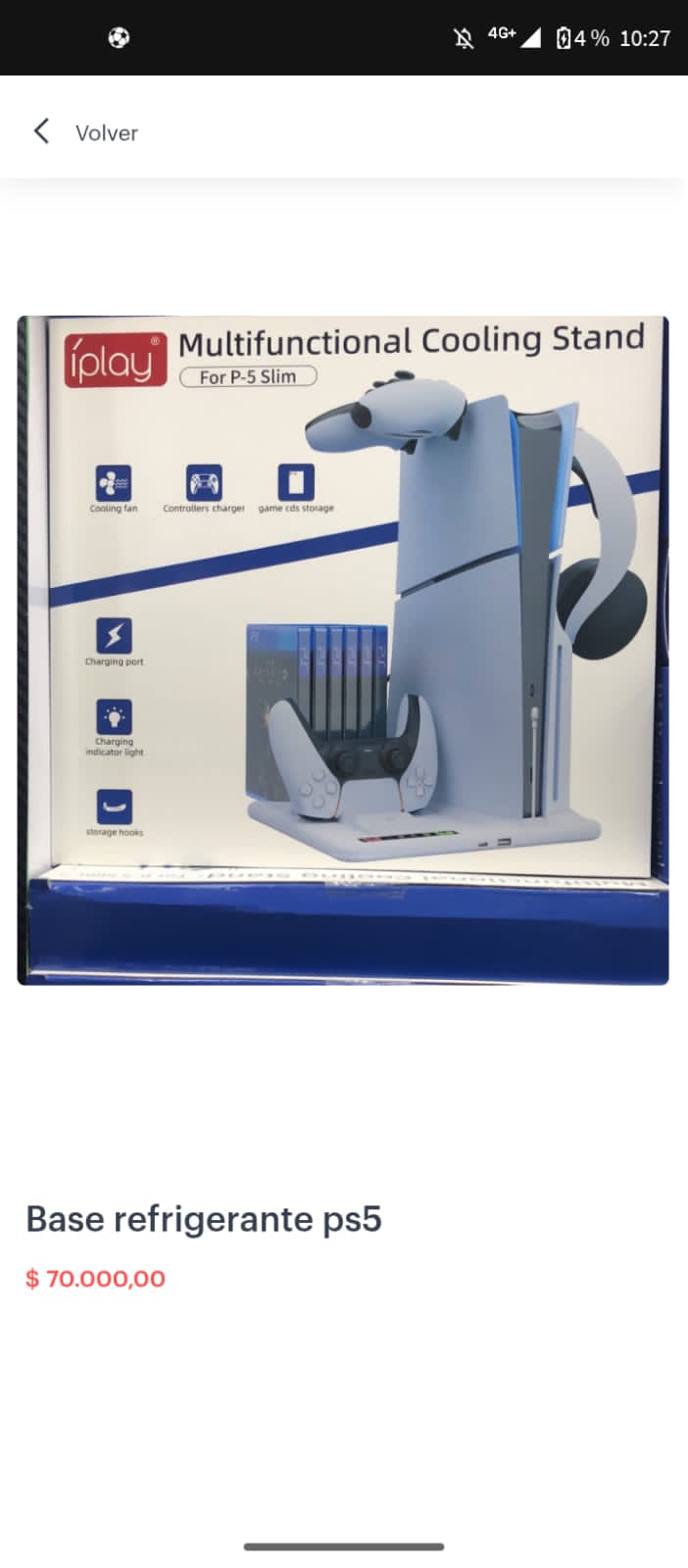 Base Refrigerante PS5